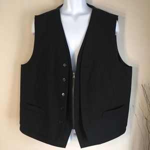 Monarchy Collection 100 Percent Cotton Waistcoat Gothic Western Zip Vest XXXL